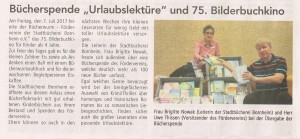 2017-07-22_Wir Bornheimer_Bericht Bücherspende Sommerliteratur